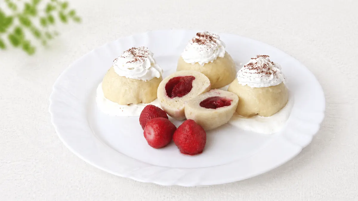 Jahodové knedlíky - samotné bez polevy